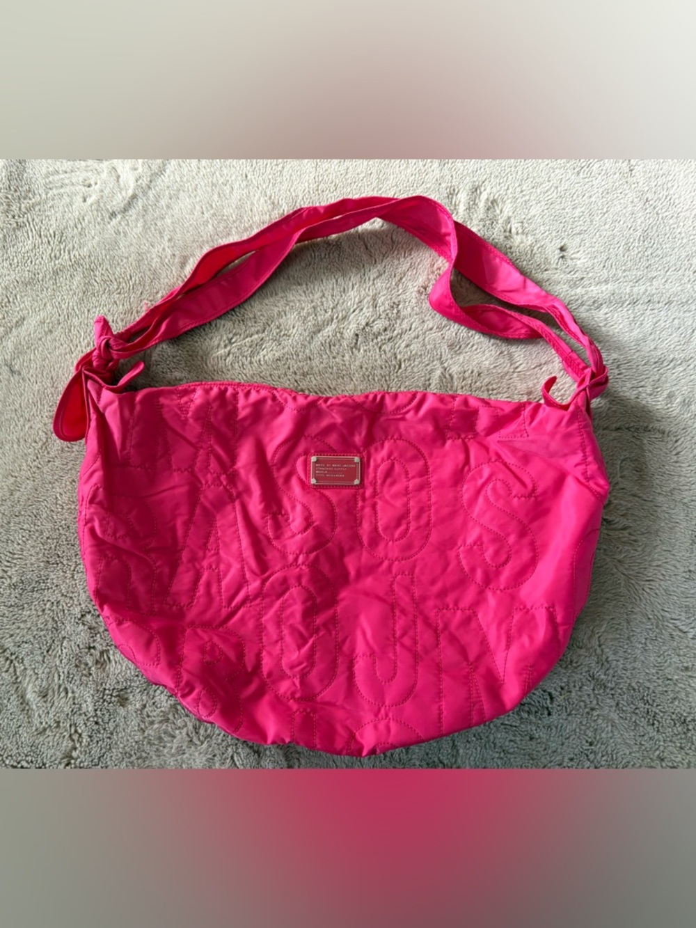 Marc by Marc Jacobs hot pink quilted shoulder bag